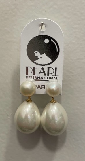 PUCES ARGENT DORE PERLES d'EAU DOUCE BOUTONS 08mm + POIRES 14X18mm PPL