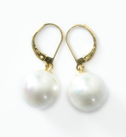 DORMEUSES TOKYO ARGENT DORE PERLES de BOHEME de qualit STH BOULES 10mm