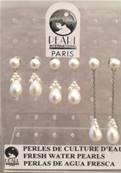 PUCES ARGENT 925 BOUTONS 06mm+BAGUE+POIRES N°3 PERLES EAU DOUCE