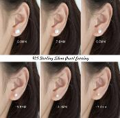 PUCES ARGENT BOUTONS 3/4 de 04mm PERLES EAU DOUCE ROSE PECHE