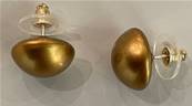 PUCES ARGENT 925°% PERLES IRISEES BOUTONS 16mm BRONZE BO/1036 BRONZE 