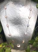 COLLIER CHAINE ARGENT SAN2+11 PERLES EAU DOUCE KESHIS