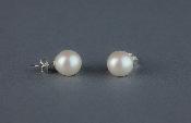 PUCES ARGENT 925% PERLES de BOHEME de qualit STH BOULES 10mm BLANC BO/1010