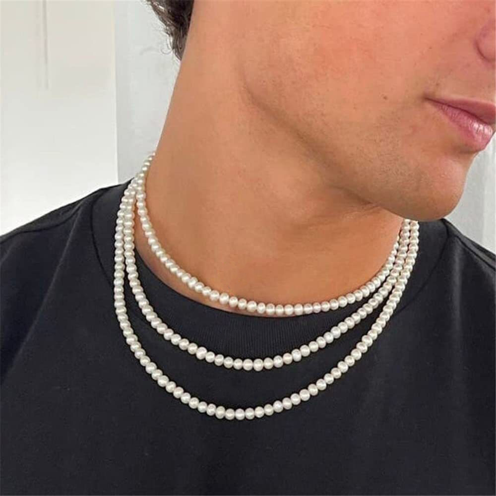 COLLIER  120cm SAUTOIR PERLES de BOHEME de qualité STH 06m.Enfilage avec des noeuds. Fermoir ARGENT 925°%