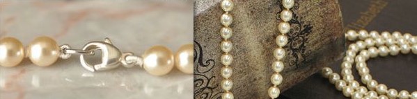 COLLIER 160cm SAUTOIR PERLES de BOHEME de qualité STH 06mm Crème. Enfilage avec des Noeuds FERMOIR ARGENT