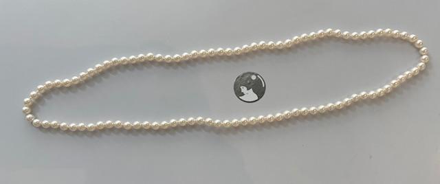 COLLIER 65cm PERLES de BOHEME de qualité STH 06mm SANS FERMOIR 