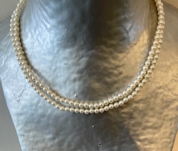 COLLIER 80cm SAUTOIR PERLES de BOHEME qualité STH 05mm Enfilage avec des Noeuds Fermoir A