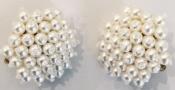 CLIPS PLAQUE OR BO/911.4.25- RESILLE de PERLES UREA BLANCHES 04mm 