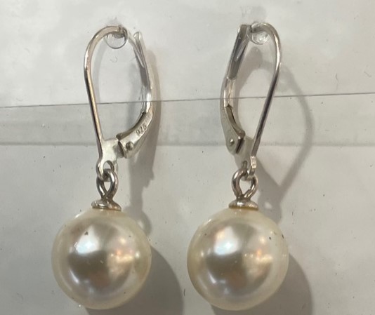 DORMEUSES TOKYO ARGENT DORE PERLES de BOHEME de qualité STH BOULES 10mm
