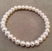 BRACELET ELASTIQUE PERLES EAU DOUCE 07-08mm