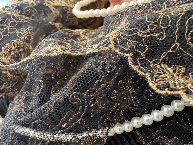 COLLIER 120cm PERLES UREA 04mm, Enfilage simple, Fermoir Mousqueton Argent  