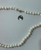 COLLIER PERLES EAU DOUCE 07/08mm 45cm NDS FERMOIR AD