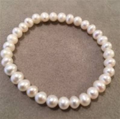BRACELET ELASTIQUE PERLES EAU DOUCE 07-08mm