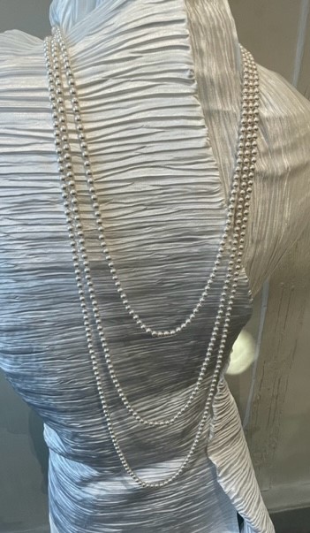 COLLIER 80cm SAUTOIR PERLES de BOHEME qualité STH 05mm Enfilage avec des Noeuds Fermoir A