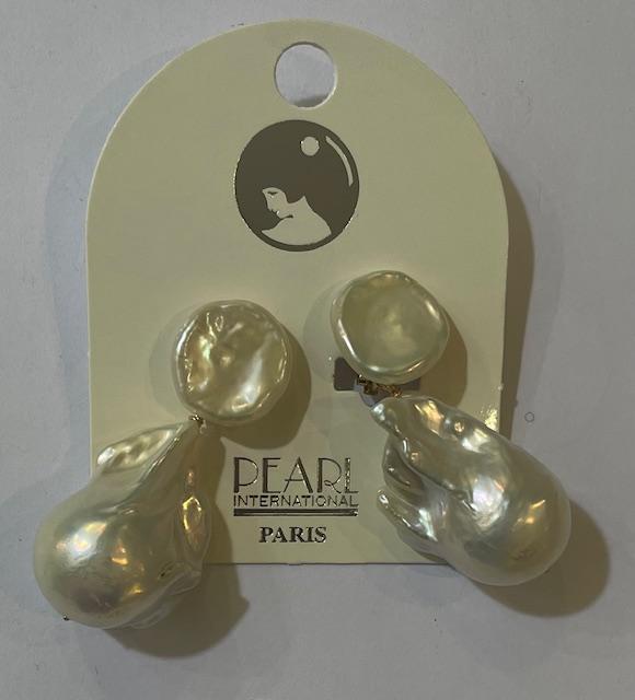 CLIPS BOUTONS 16mm + GROSSES PERLES KESHIS N°7