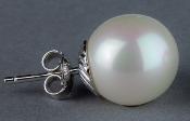 PUCES ARGENT 925% PERLES de BOHEME de qualit STH BOULES 12mm BLANC BO/1012