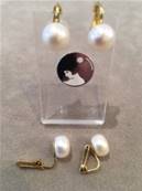 BABY CLIPS FRESH WATER PEARLS BUTTONS 09mm