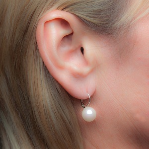 DORMEUSES CATALANES ARGENT DORE PERLES de BOHEME de qualit STH BOULES 10mmA