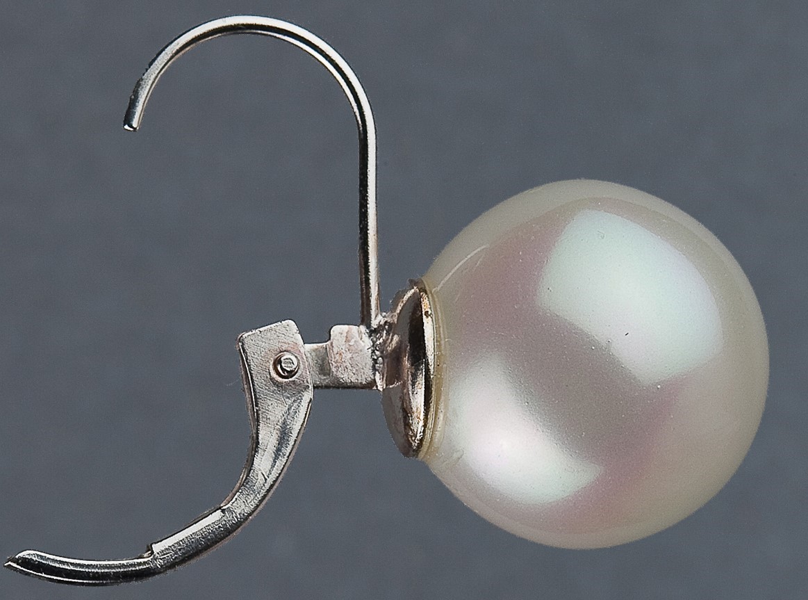 DORMEUSES CATALANES ARGENT PERLES de BOHEME de qualité STH BOULES 12mm 