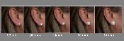 PUCES ARGENT 925°% PERLES de BOHEME de qualité STH BOULES 10mm BLANC BO/1010