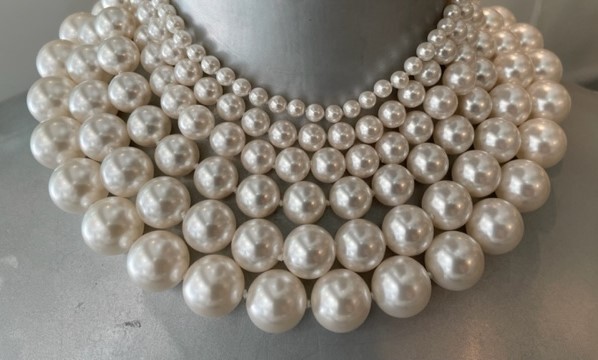 COLLIER 65cm PERLES de BOHEME qualité STH 16 et 02mm. Sans fermoir.  