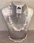 COLLIER PERLES EAU DOUCE KESHIS Blanches 45cm AG