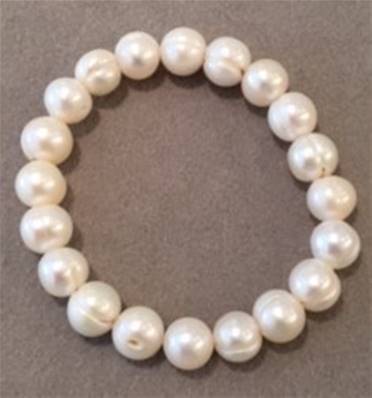 BRACELET ELASTIQUE PERLES EAU DOUCE 08-09mm