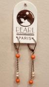 PARURE PERLES et CORALINE - COLLIER, BRACELET et BOUCELS d'OREILLES