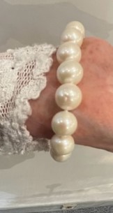 BRACELET ELASTIQUE 23 PERLES EAU DOUCE 08-09mm