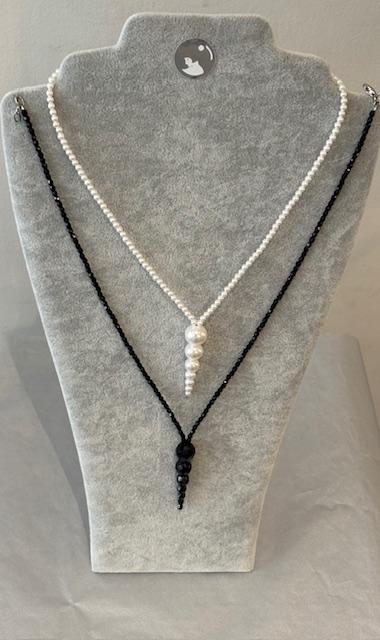 DORMEUSES TOKYO ARGENT CHUTE de PERLES de BOHEME STH 12 à04mm