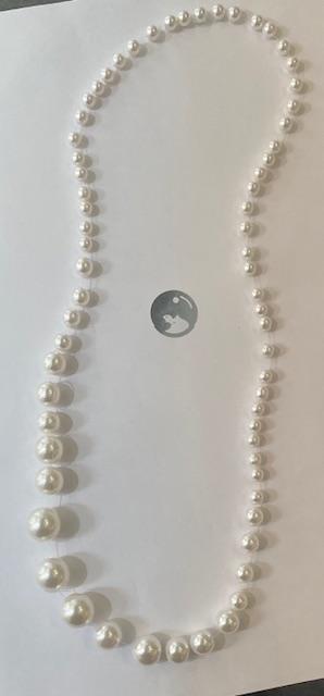 COLLIER 65cm FIL de PERLES de BOHEME STH dégradé de14 à 06mm Sans Fermoir