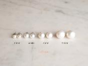 PUCES ARGENT BOUTONS 3/4 de 04mm PERLES EAU DOUCE ROSE PECHE