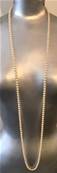 COLLIER PERLES BOHEME 06mm 120cm avec des Noeuds Fermoir A