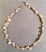 PARURE COLLIER, BRACELET et BOUCLES d'OREILLES en PERLES d' EAU DOUCE KESHIS MULTI ROSE