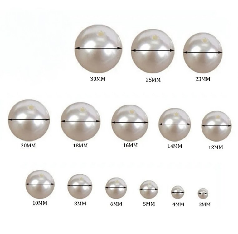 CLIPS ARGENT PERLES IRISEES BOULES 14mm BLANC 