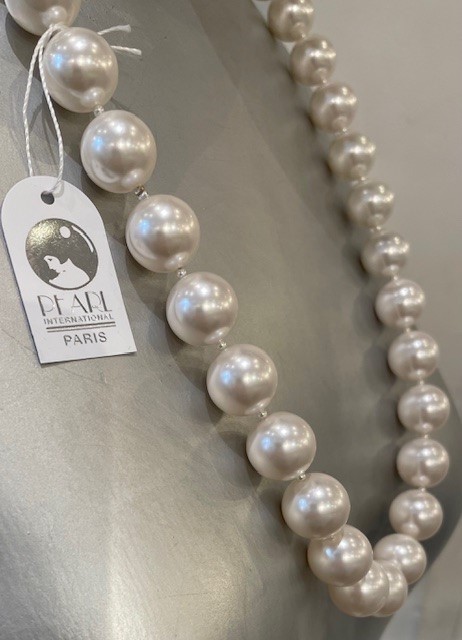 COLLIER 65cm PERLES de BOHEME qualit� STH 16 et 02mm. Sans fermoir.  