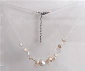 COLLIER CHANTILLY N°12 ROC AB+ROSE PERLES EAU DOUCE