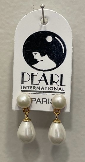 PUCES ARGENT DORE BOUTONS PERLES EAU DOUCE 05mm+POIRES PPL 07x10mm
