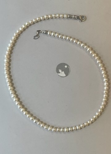 COLLIER PERLES EAU DOUCE 05/06mm 42cm SSND FERMOIR ARGENT