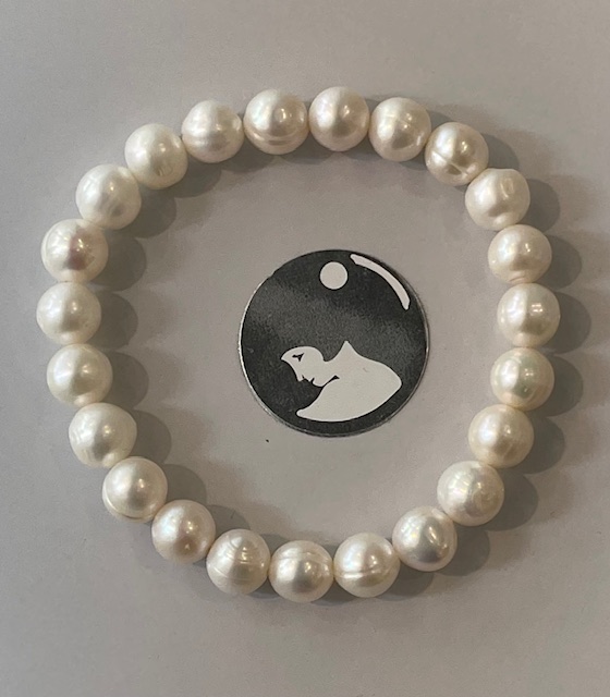 BRACELET ELASTIQUE 23 PERLES EAU DOUCE 08-09mm