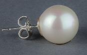 PUCES ARGENT 925°% PERLES de BOHEME de qualité STH BOULES 10mm BLANC BO/1010