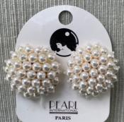 CLIPS PLAQUE OR - BO/911.5.30 RESILLE de PERLES UREA BLANCHES 05mm