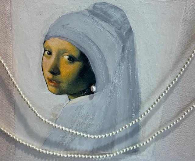 COLLIER 120cm PERLES UREA 04mm, Enfilage simple, Fermoir Mousqueton Argent  