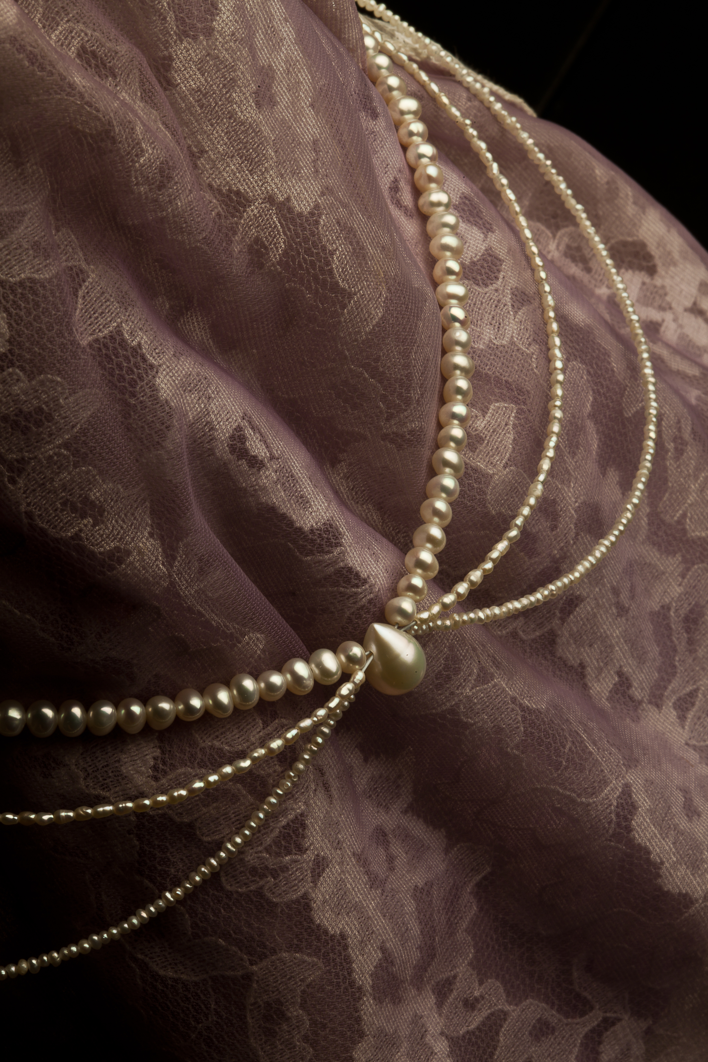 COLLIER CLAUDINE PERLES EAU DOUCE