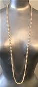 COLLIER PERLES BOHEME 07mm 120cm avec des Noeuds SANS FERMOIR