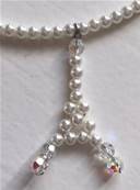 COLLIER PERLES UREA 02mm TOUR EIFFEL PSW