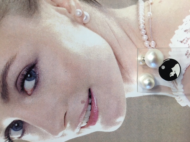 BOUCLES DUO PUCES ARGENT 925°% PERLES de BOHEME de qualité STH 06 et14mm BO/1006.14