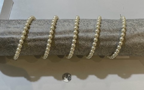 COLLIER SAUTOIR 120cm PERLES de BOHEME de qualité STH 05mm. Enfilage avec des Noeuds Fermoir ARGENT