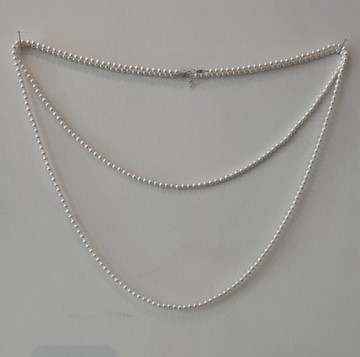 COLLIER 80cm SAUTOIR PERLES de BOHEME qualité STH 05mm Enfilage avec des Noeuds Fermoir A