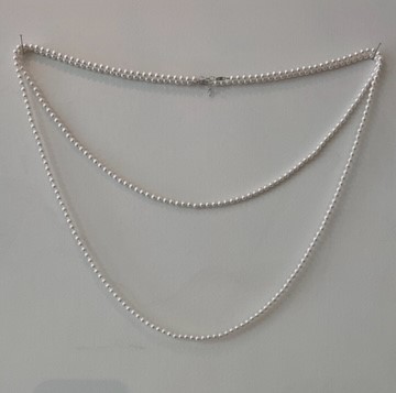 COLLIER SAUTOIR 80cm PERLES de BOHEME qualité STH 05mm Enfilage avec des Noeuds Fermoir A